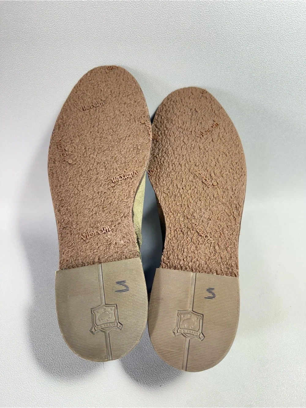 Trask Aubrey Taupe Suede Leather Side-Zip Ankle Boots
